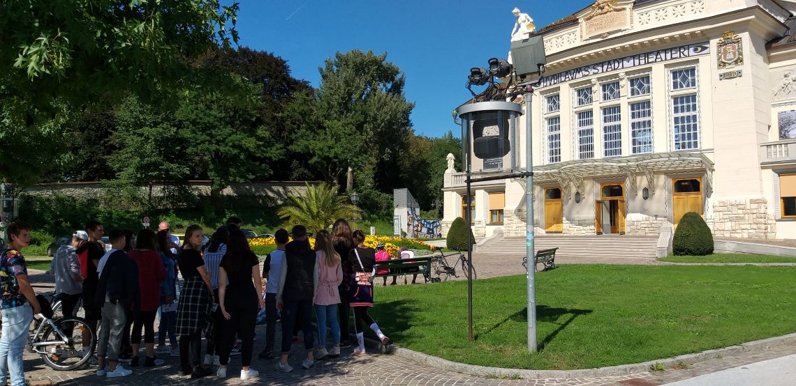 Voden ogled mesta Celovec za dijake novince